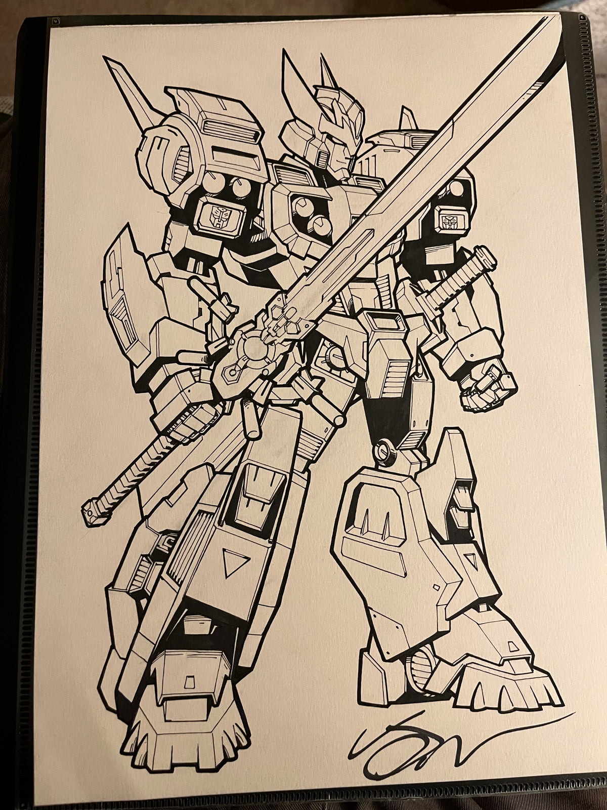 A4 Line Art Full Body (physical)