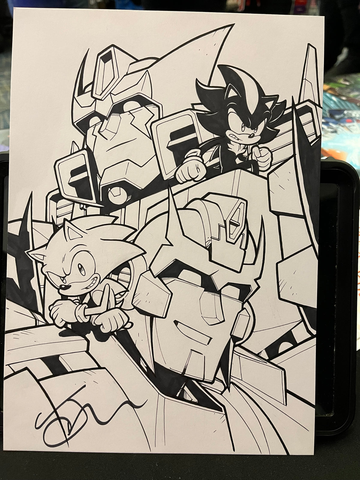 A4 Line Art Head (physical)