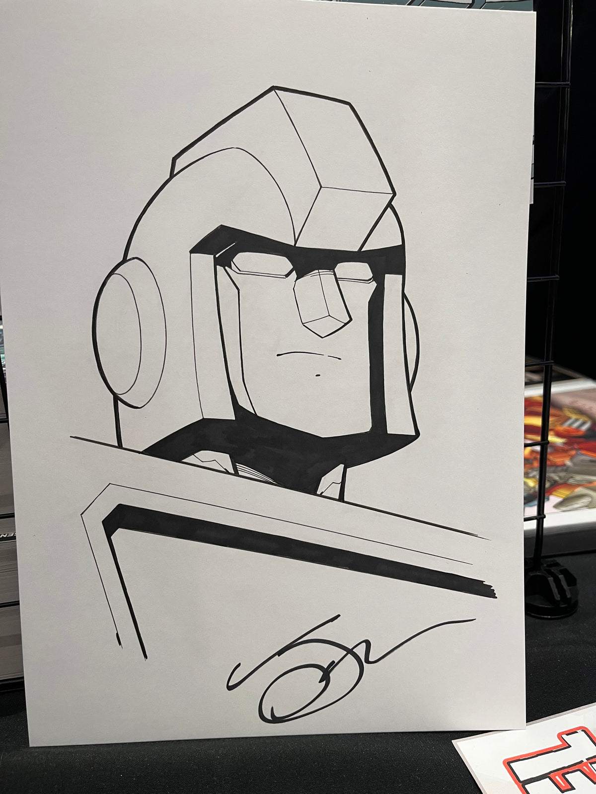 A4 Line Art Head (physical)