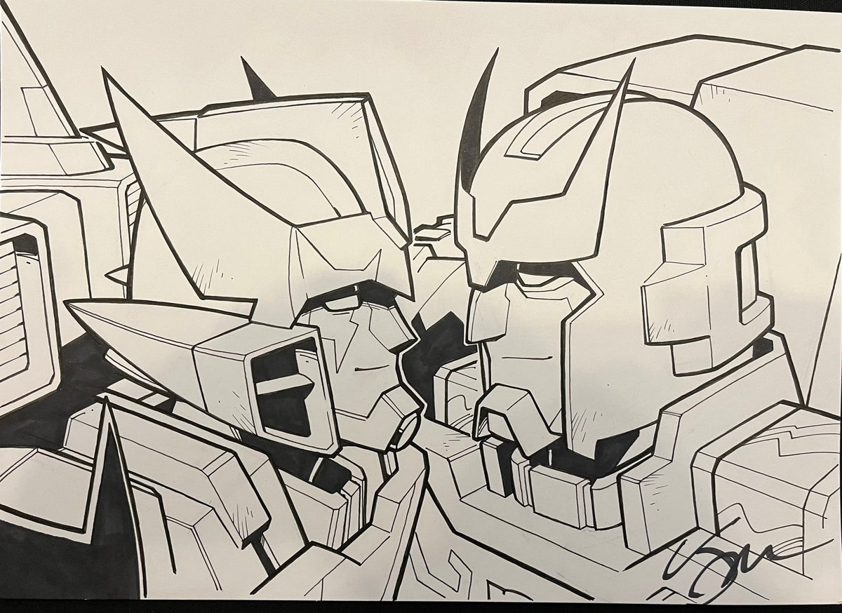 A4 Line Art Head (physical)